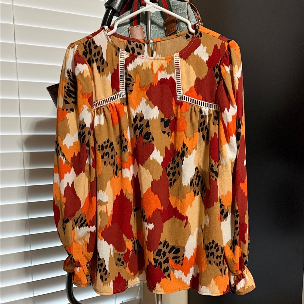 Women's Multicolor Patterned Top